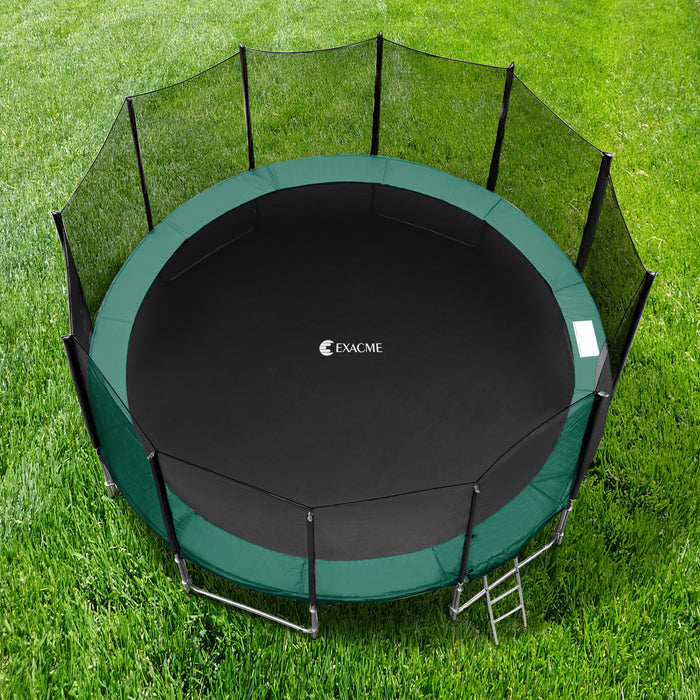 ExacMe Replacement Trampoline Pad, Safety Spring Cover Frame Pad 08 10 12 13 14 15 16FT, Green, 6180-CP-G