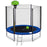 ExacMe Outdoor Trampoline 14 Foot with Basketball Hoop, Outer Enclosure and Ladder, T14+BH04