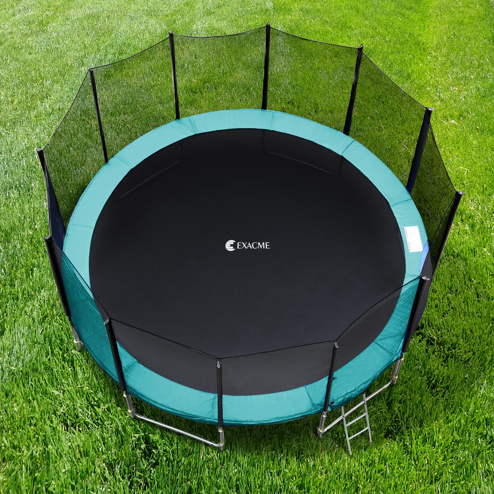 Upgraded Double-Sided Trampoline Pad 8 10 12 14 15 16ft, Replacement Safety Spring Cover Round, Waterproof Tear-Resistant, No Hole for Pole