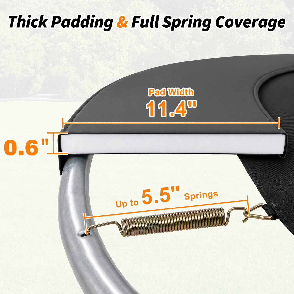 Double-Sided Trampoline Pad 8 10 12 14 15 16FT