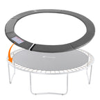 ExacMe Replacement Trampoline Pad, Safety Spring Cover Frame Pad 8 10 12 13 14 15 16FT, Grey, 6180-CP-GY
