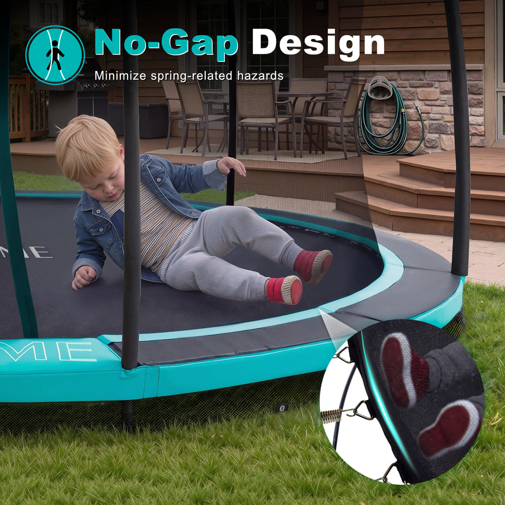 In-Ground Round Trampoline with Net  8/10/12/14FT