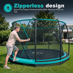 In-Ground Round Trampoline with Net  8/10/12/14FT