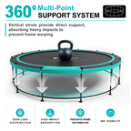 Double-Frame Round Trampoline with Net  8/10/12/14/15/16FT