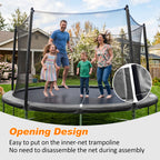 ExacMe Replacement Trampoline Pad, Safety Spring Cover Frame Pad 8 10 12 13 14 15 16FT, Grey, 6180-CP-GY