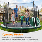 ExacMe Replacement Trampoline Pad, Safety Spring Cover Frame Pad 08 10 12 13 14 15 16FT, Green, 6180-CP-G