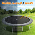 Premium Thicker Trampoline Replacement Pad with Opening and Storage Bag  8 10 12 13 14 15 16FT