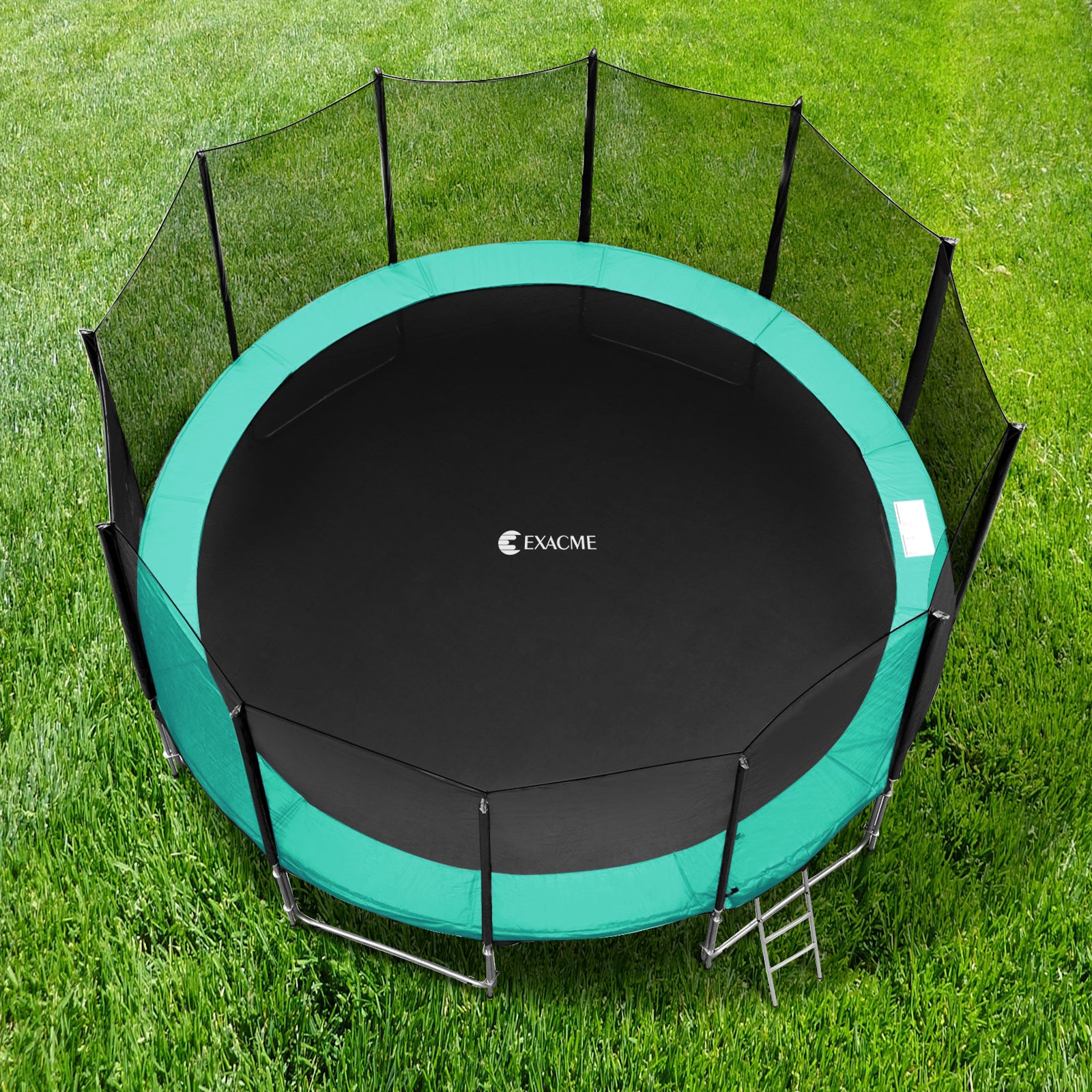 ExacMe Replacement Trampoline Pad, Safety Spring Cover Frame Pad 8 10 12 13 14 15 16FT, Seafoam Green, 6180-CP-SG