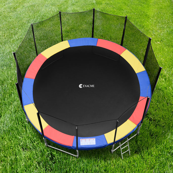 ExacMe Replacement Trampoline Pad, Safety Spring Cover Frame Pad 10 12 14 15 16FT, Multicolor, 6180-CP-MC