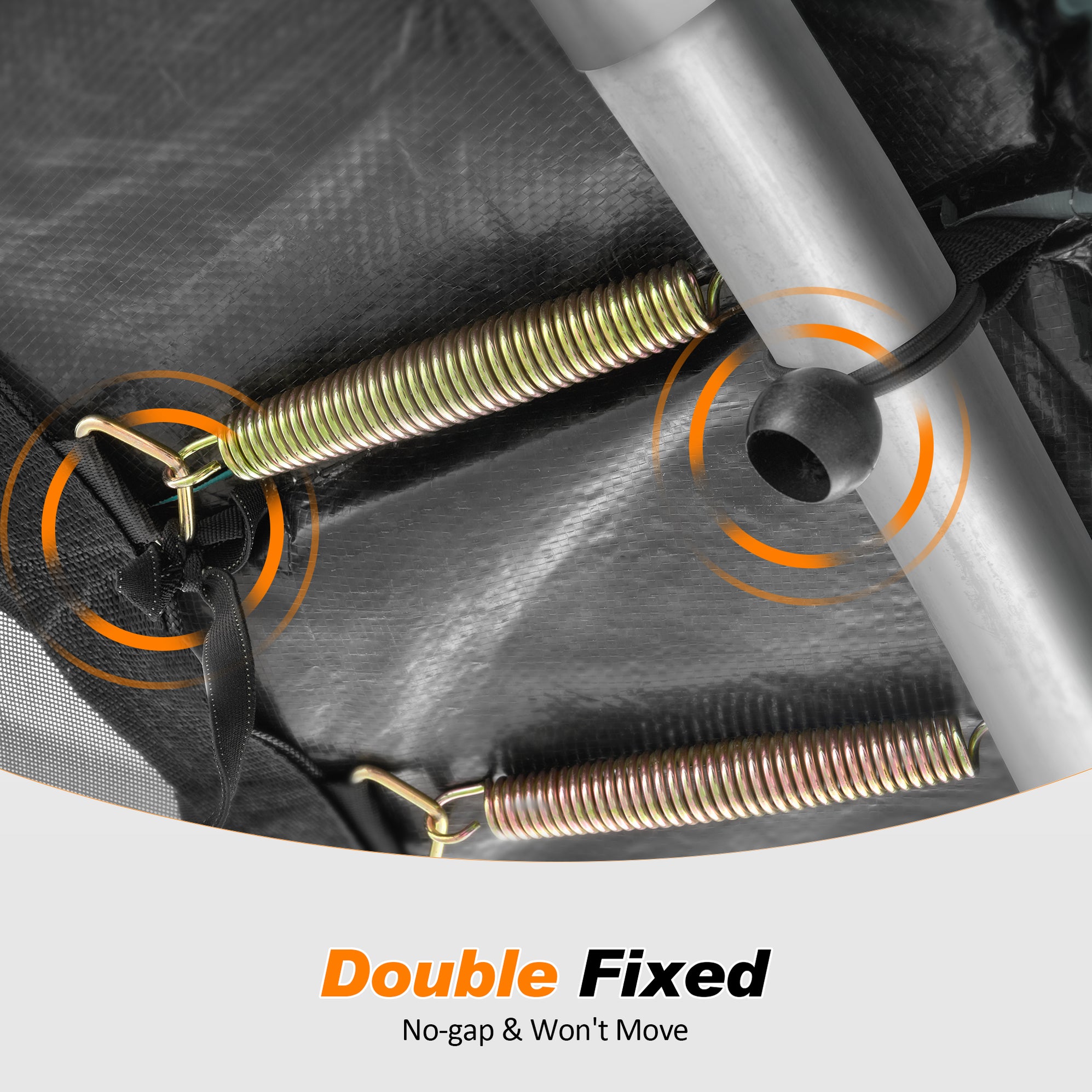 ExacMe Replacement Trampoline Pad, Safety Spring Cover Frame Pad 08 10