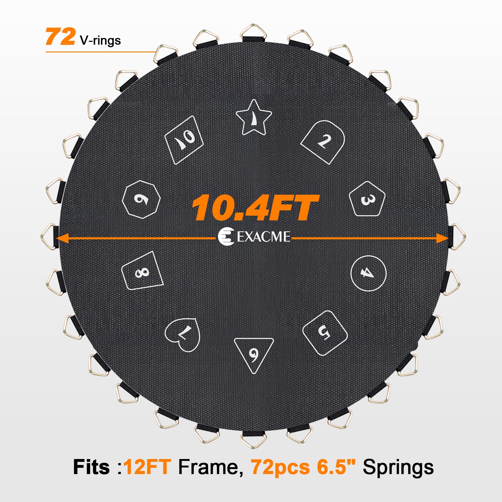 Exacme Jumping Mat Replacement for 12 14 15 16 Foot T-series