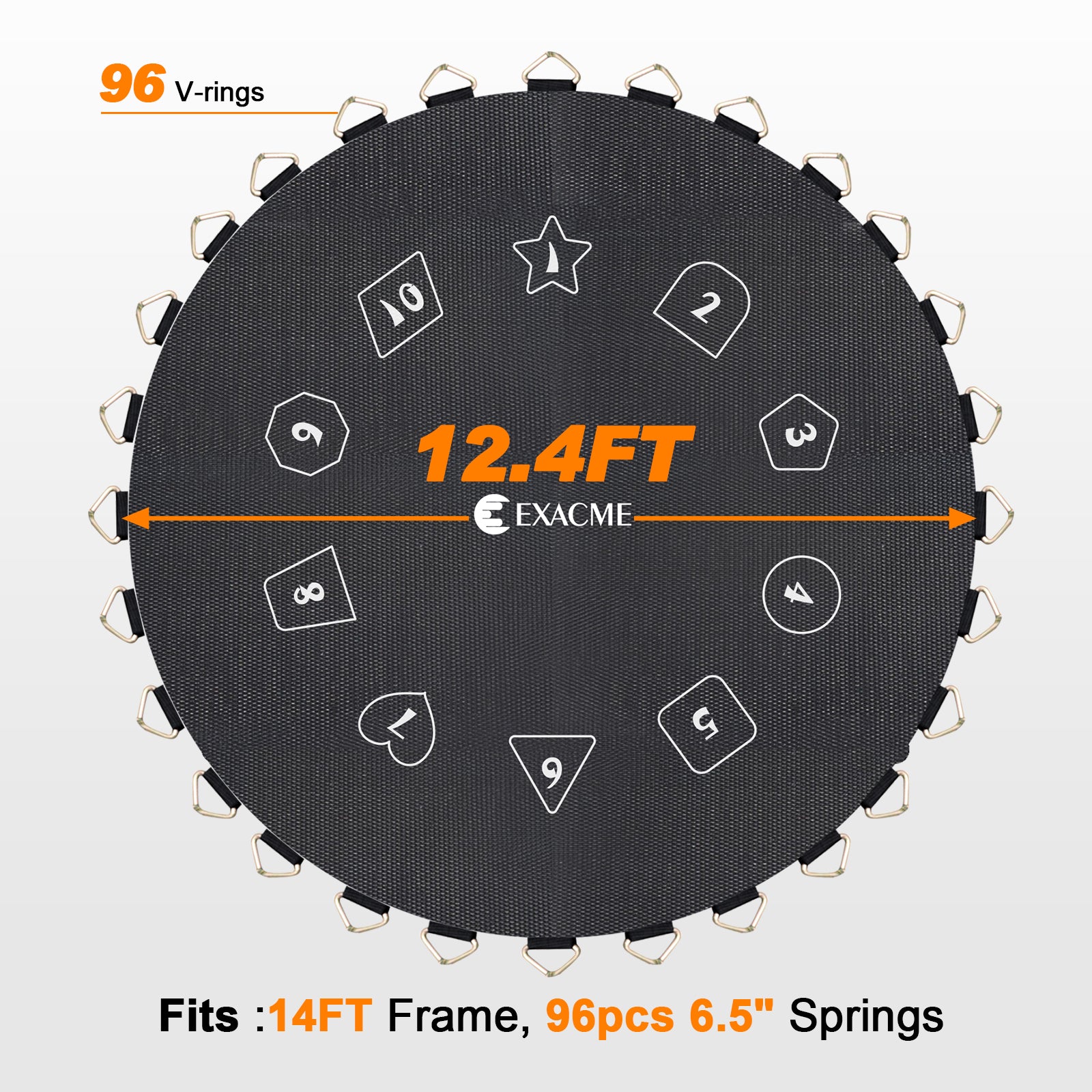 Exacme Jumping Mat Replacement for 12 14 15 16 Foot T-series