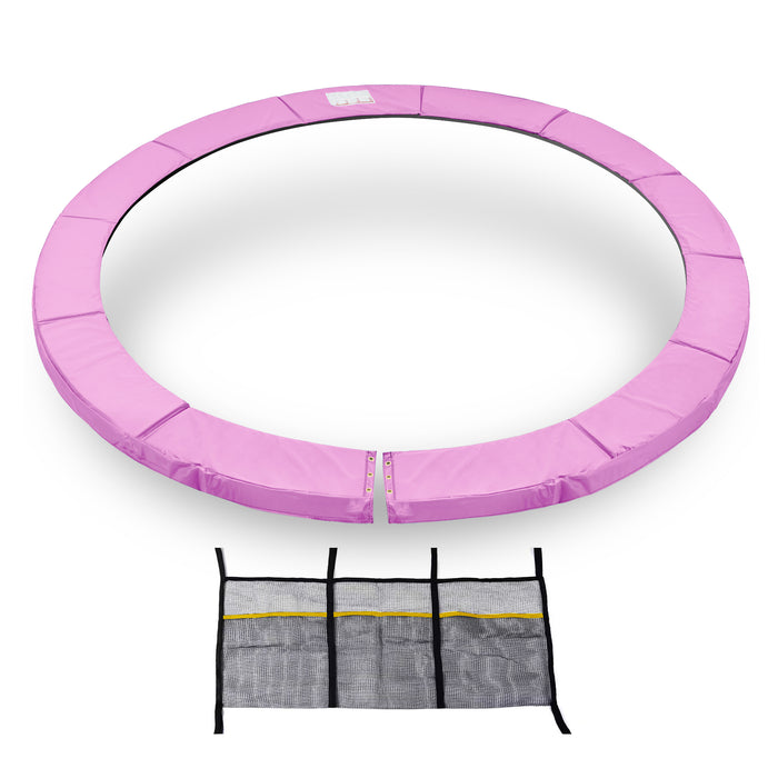 ExacMe Thicker Trampoline Pad with Opening, Replacement Spring Cover Safety Pads with Storage Bag, Pink 6181-P-PK