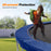 ExacMe Thicker Trampoline Pad with Opening, Replacement Spring Cover Safety Pads with Storage Bag, Dark Blue 6181-P-NB