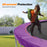 ExacMe Thicker Trampoline Pad with Opening, Replacement Spring Cover Safety Pads with Storage Bag, Purple 6181-P-PL