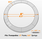 Premium Thicker Trampoline Replacement Pad with Opening and Storage Bag  8 10 12 13 14 15 16FT