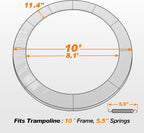 Premium Thicker Trampoline Replacement Pad with Opening and Storage Bag  8 10 12 13 14 15 16FT