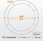 Premium Thicker Trampoline Replacement Pad with Opening and Storage Bag  8 10 12 13 14 15 16FT