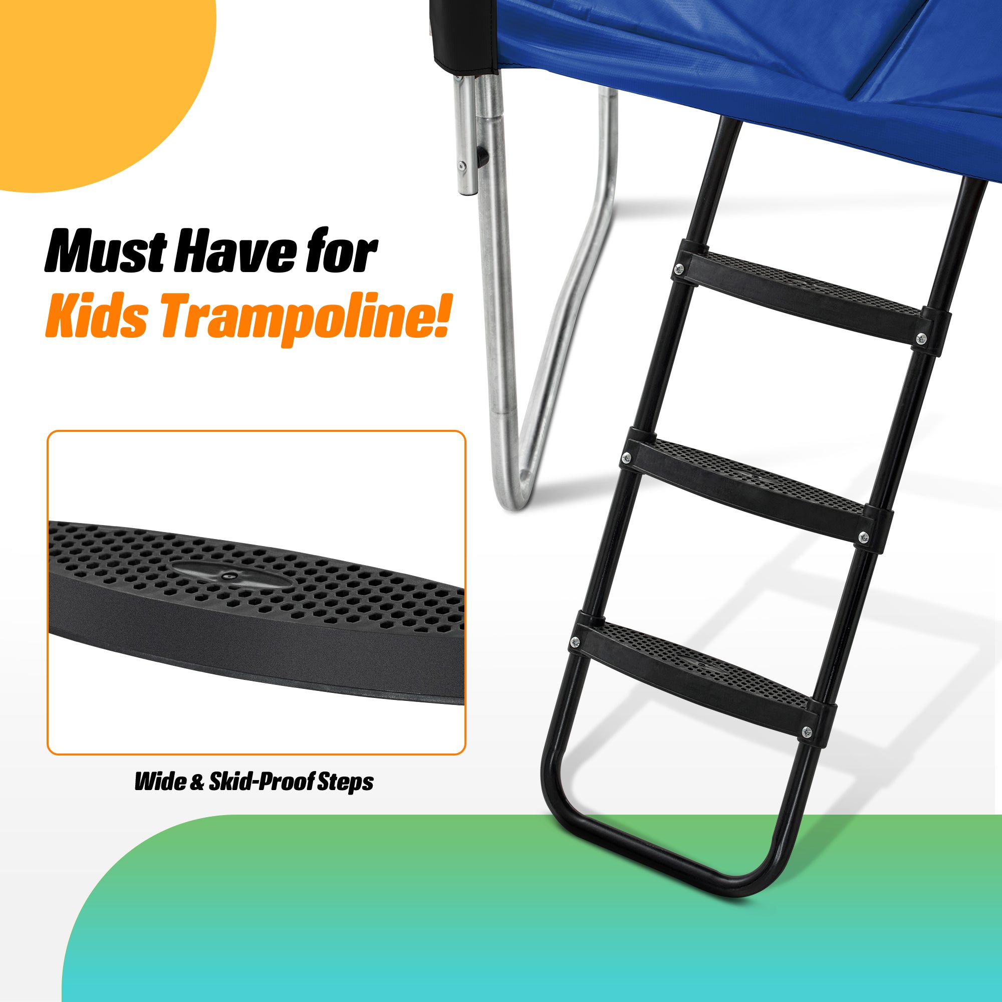 7 × 10FT Rectangle Trampoline for Small Space
