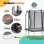 7 × 10FT Rectangle Trampoline for Small Space