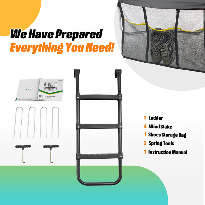 8X12FT Rectangle Trampoline