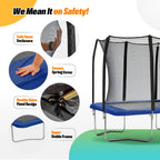 Rectangular Trampoline with Net  7×10FT   8×12FT   9×14FT