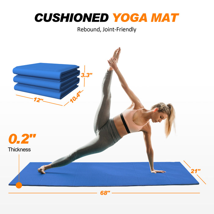 Macrosaving Yoga Starter Set 9 Pieces Travel Yoga Mat Set for