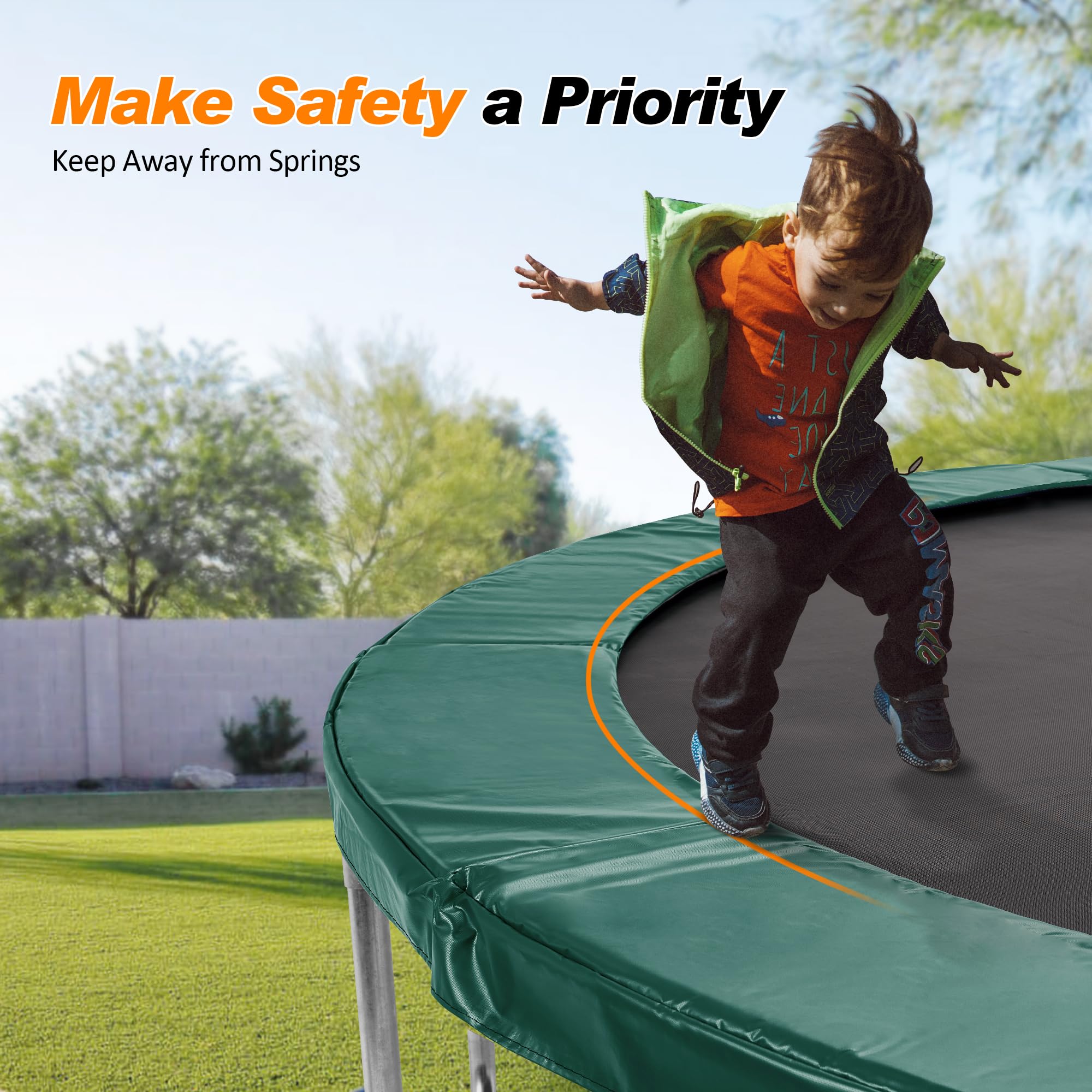 Classic Trampoline Replacement  Pad 8 10 12 13 14 15 16FT