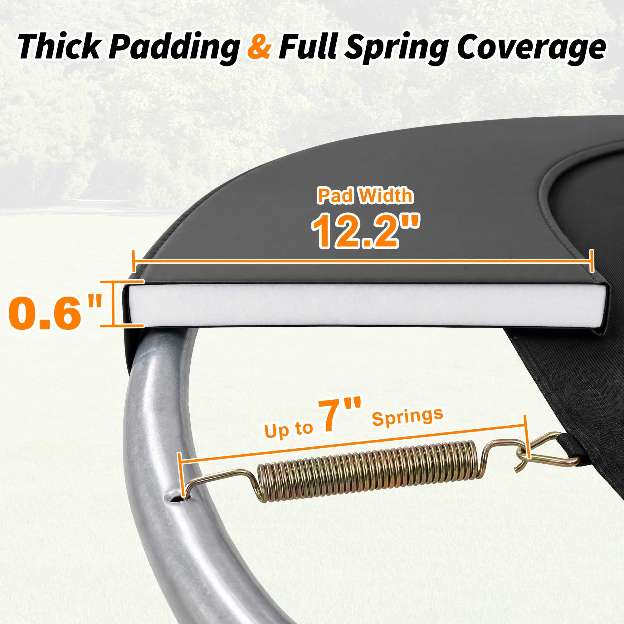 Double-Sided Trampoline Pad 8 10 12 14 15 16FT