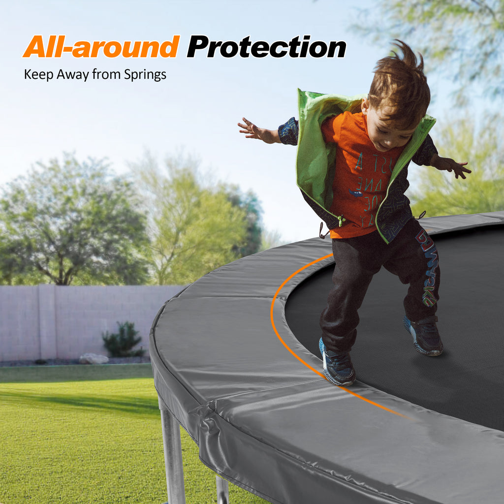 Premium Thicker Trampoline Replacement Pad with Opening and Storage Bag  8 10 12 13 14 15 16FT