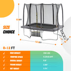 8 × 12FT Rectangle Trampoline