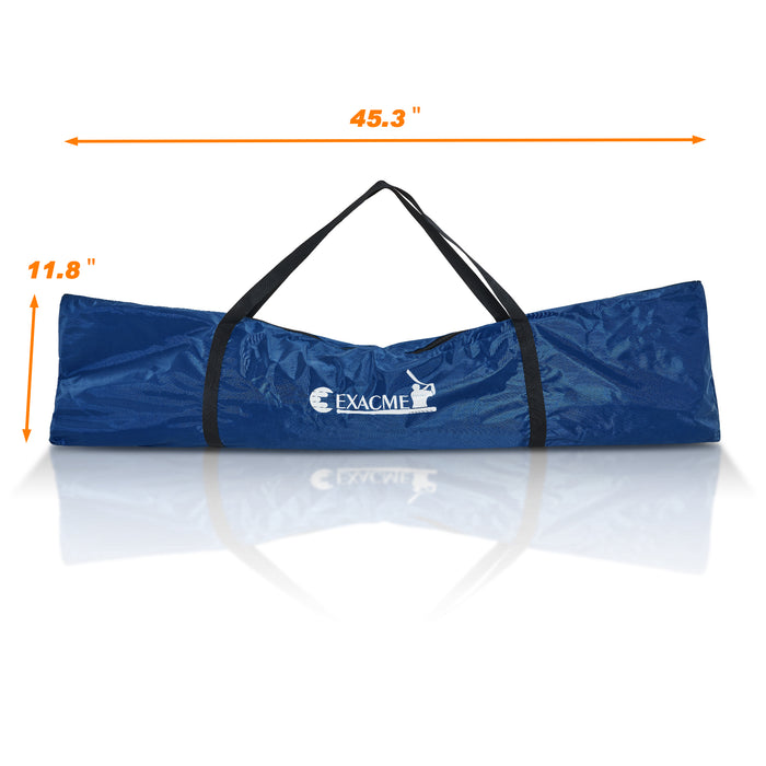 ExacMe 7'×7' 6pc Baseball Softball Hitting Pitching Net with Strike Zone, Tee, Caddy and Carry Bag, Baseball Batting Backstop Practice Net, BS084