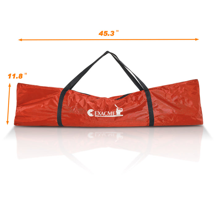 ExacMe 7'×7' 6pc Baseball Softball Hitting Pitching Net with Strike Zone, Tee, Caddy and Carry Bag, Baseball Batting Backstop Practice Net, BS084