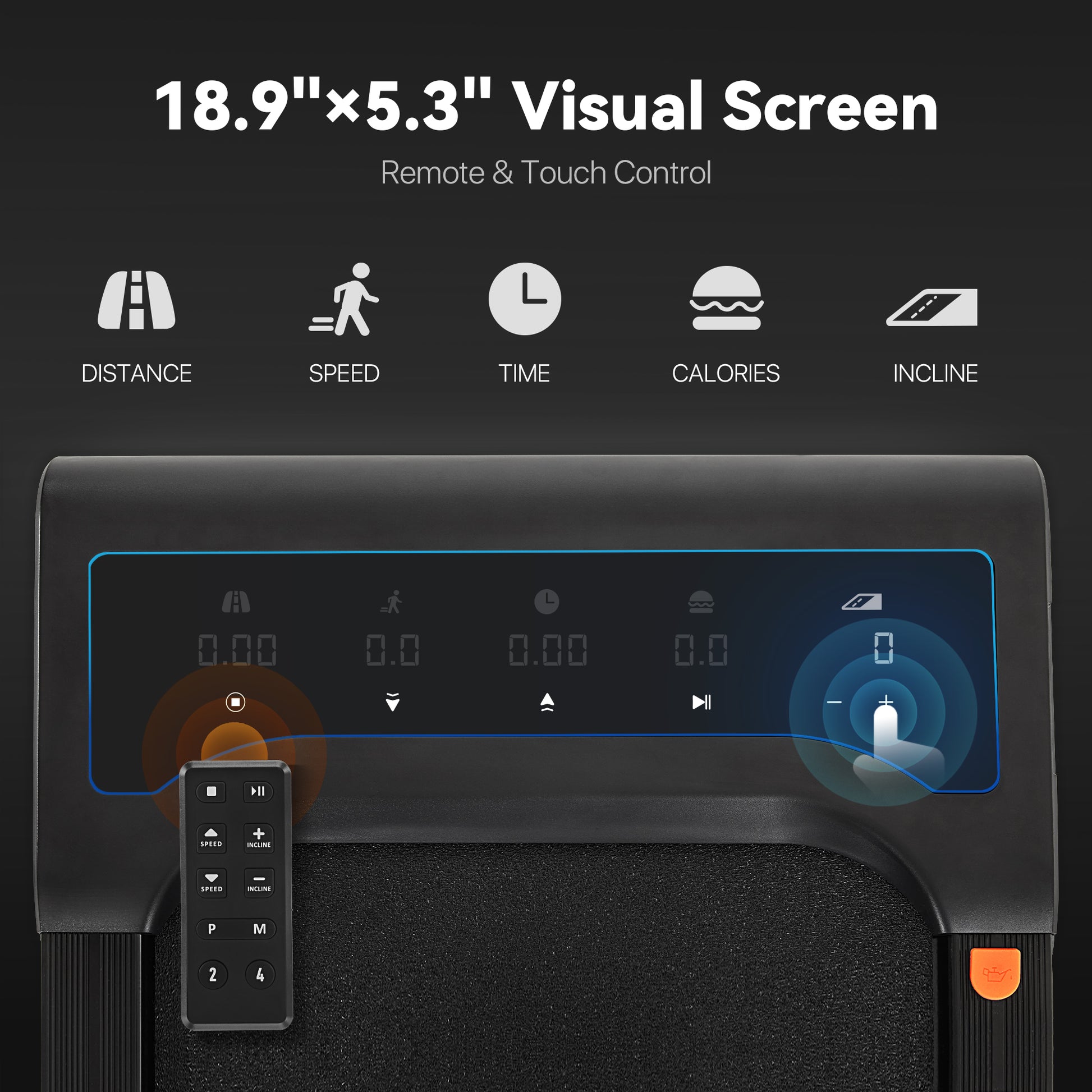 Walking Pad Treadmill with 12% Auto Incline, 4 in 1 Under Desk Treadmill for Home Office, 2.25HP Portable Walking Treadmill with LED Display, Remote Control, TM2117