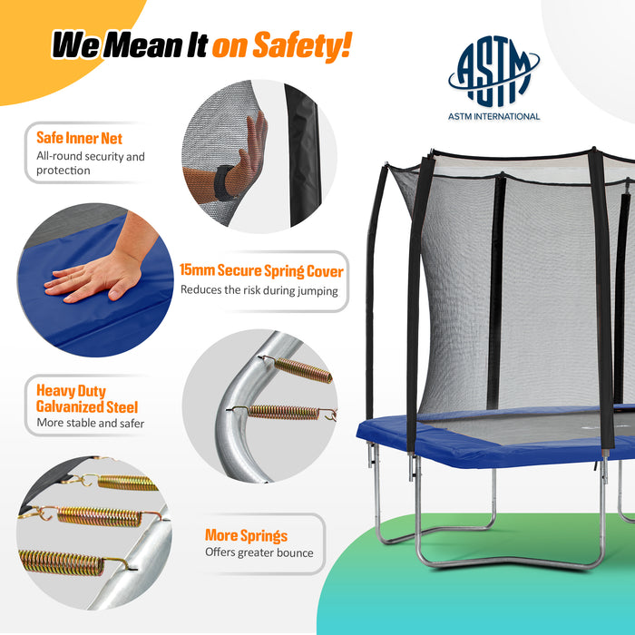 8X12FT Rectangle Trampoline