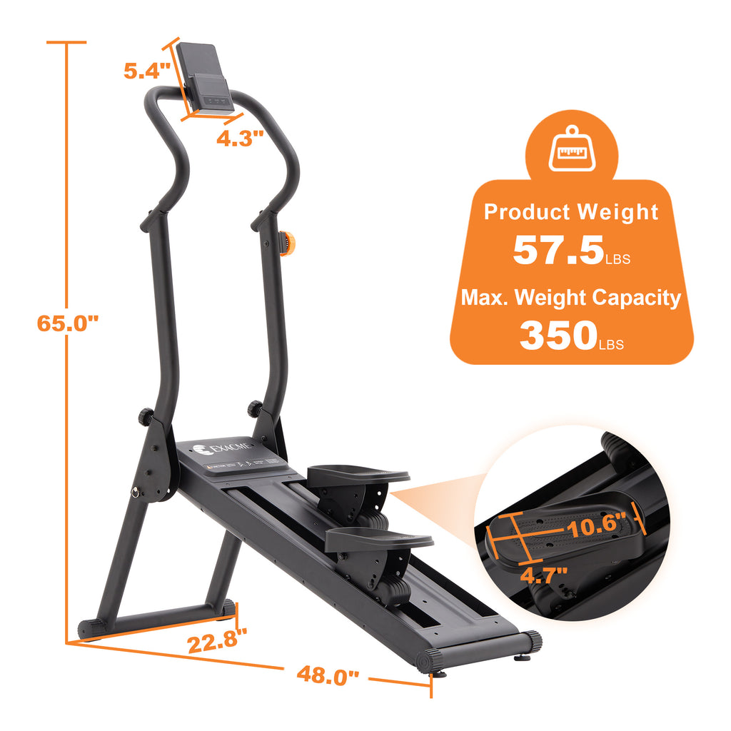 Upgraded Magnetic Stair Stepper for Home, 16-Level Adjustable Resistance up to 77LBS, with Cup Holder & Bluetooth APP, Folding Compact Cardio Climber, 350LBS Capacity