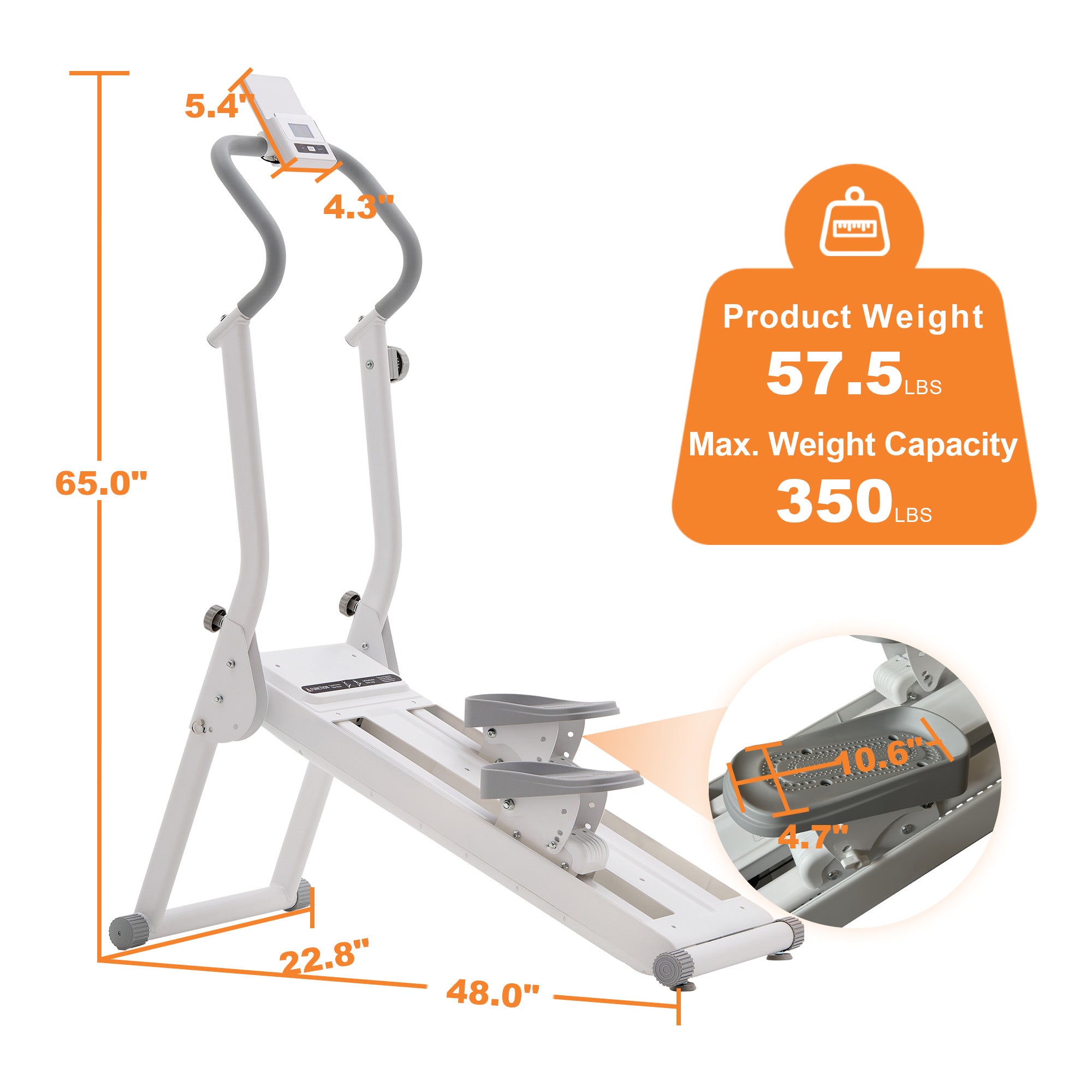Upgraded Magnetic Stair Stepper for Home, 16-Level Adjustable