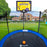 ExacMe Rectangle Basketball Hoop and Ball for Trampoline, 31.9" x 22.8", Attachment for Straight Enclosure Net Pole (Pump, Instruction Manual Included)