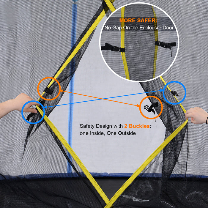 ExacMe Inner Enclosure Net with Poles for 14 15 16ft C-Series Trampoline, 6181-C-3