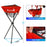 ExacMe 7'×7' 6pc Baseball Softball Hitting Pitching Net with Strike Zone, Tee, Caddy and Carry Bag, Baseball Batting Backstop Practice Net, BS084