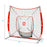 ExacMe 7'×7' 6pc Baseball Softball Hitting Pitching Net with Strike Zone, Tee, Caddy and Carry Bag, Baseball Batting Backstop Practice Net, BS084