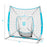 ExacMe 8'×8' 6pc Baseball & Softball Practice Net, Hitting Pitching Net with Strike Zone, Tee, Caddy and Carry Bag, BS096