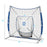 ExacMe 7'×7' 6pc Baseball Softball Hitting Pitching Net with Strike Zone, Tee, Caddy and Carry Bag, Baseball Batting Backstop Practice Net, BS084