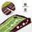 ExacMe Golf Putting Green with Ball Return, 9.8‘ or 11.5’ Crystal Velvet Mat, Wood Base, Indoor Outdoor, GF209/GF211