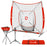 ExacMe 8'×8' 6pc Baseball & Softball Practice Net, Hitting Pitching Net with Strike Zone, Tee, Caddy and Carry Bag, BS096