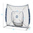 ExacMe 7'×7' 6pc Baseball Softball Hitting Pitching Net with Strike Zone, Tee, Caddy and Carry Bag, Baseball Batting Backstop Practice Net, BS084