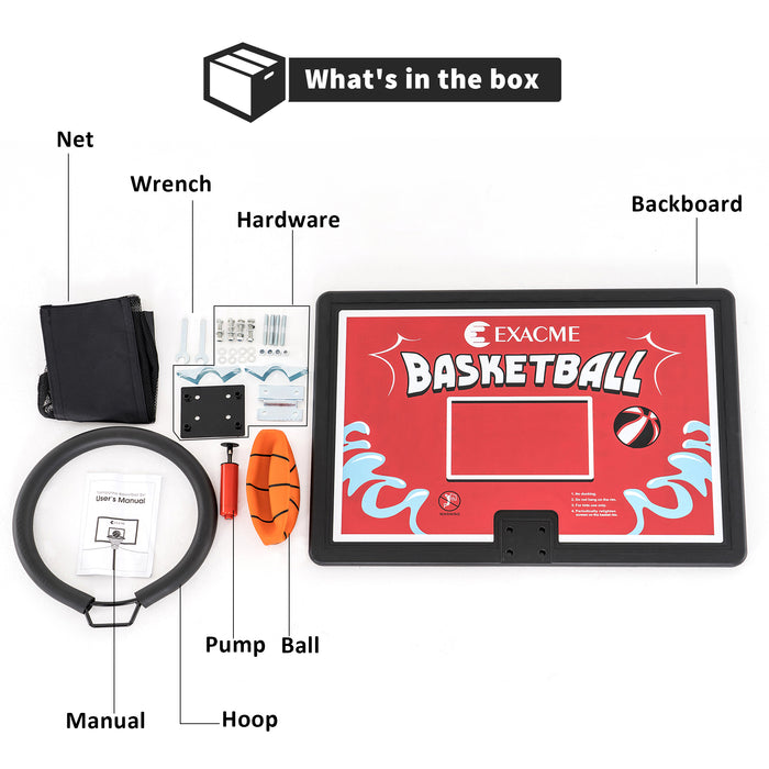 Basketball Pump Trampoline Basketball Hoop Attachment, Fit