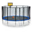 ExacMe 15 Foot Luxury Trampoline with Rectangular Basketball Hoop and Premium Enclosure Carbon Fiber Rod, 400 LBS Weight Limit, L15+BH07