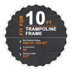 ExacMe Jumping Mat Replacement for 8 10 12 13 14 15 16ft T-series Trampoline, 6180-T-JM