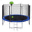 ExacMe Outdoor Trampoline 15 Foot with Basketball Hoop, Outer Enclosure and Ladder, T15+BH04